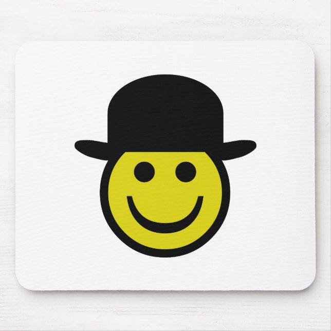 Tapis De Souris Smiley de casquette de lanceur (Devant)