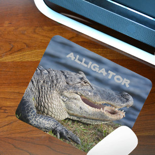 Tapis De Souris Smiling American Alligator Faune personnalisable