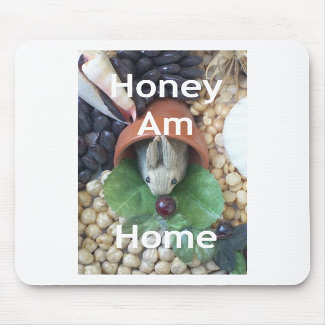 Tapis De Souris Snacking de lapin mignon (Devant)