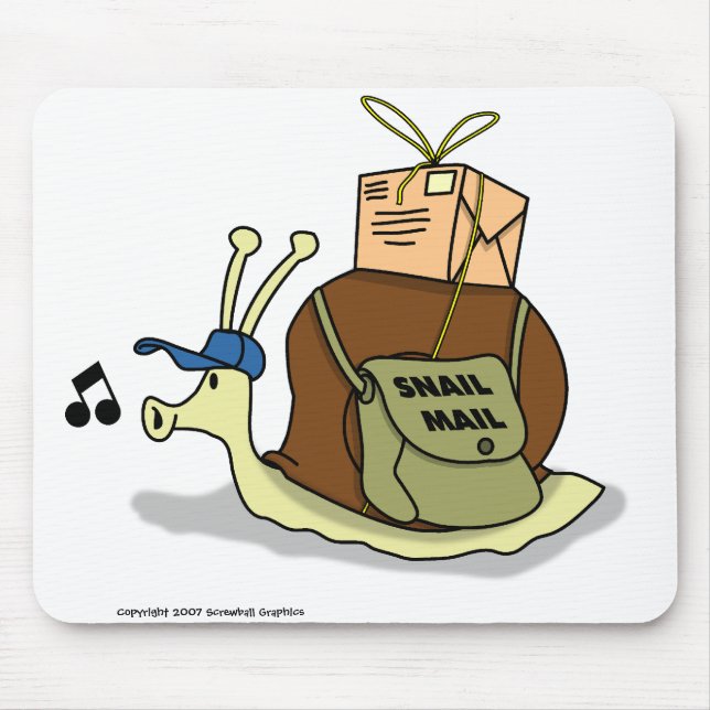 Tapis De Souris Snail mail Mousepad (Devant)