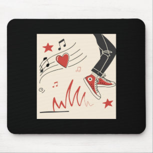Tapis De Souris Snicker Music Colorful Expressive Art numérique Il