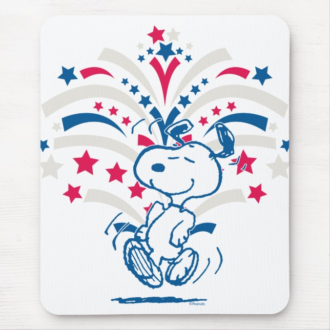 Tapis De Souris Snoopy 4 juillet Danse (Devant)