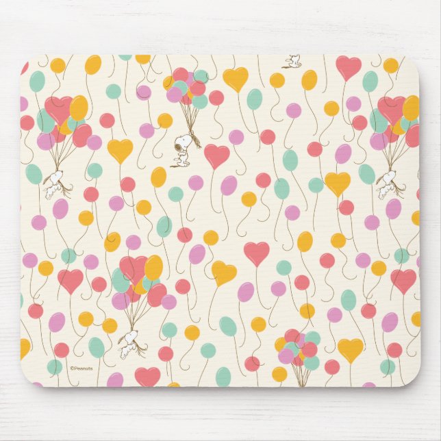 Tapis De Souris Snoopy Bunches of Balloons Motif (Devant)