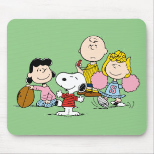 Tapis De Souris Snoopy et Gang Play Football