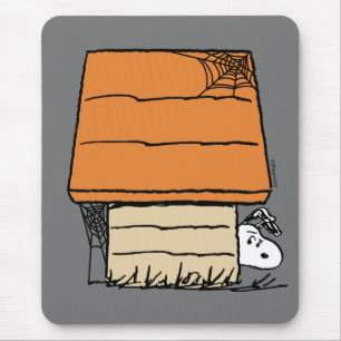 Tapis De Souris Snoopy Halloween Spider Web Doghouse