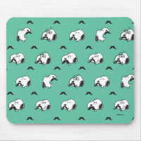Snoopy Moustaches et Motif Turquoise