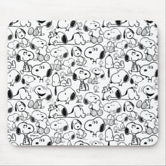 Tapis De Souris Snoopy Smile Giggle Laugh Pattern
