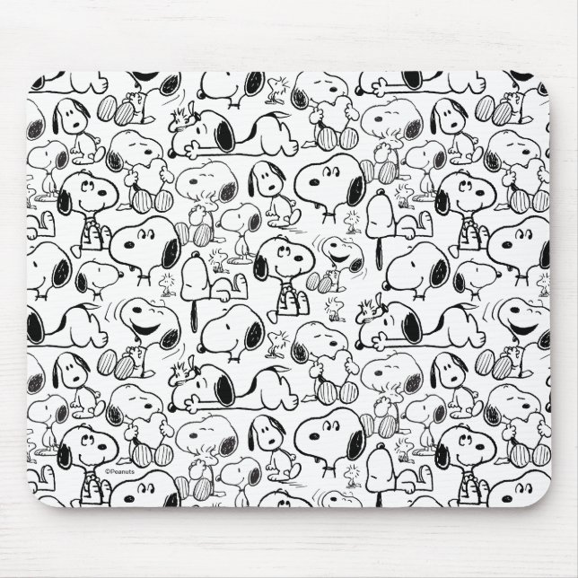 Tapis De Souris Snoopy Smile Giggle Laugh Pattern (Devant)