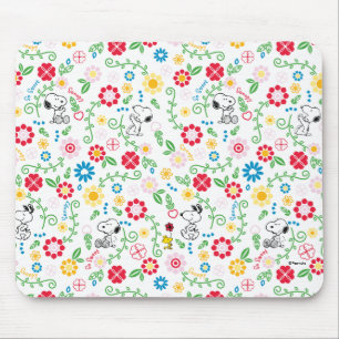Tapis De Souris Snoopy So Sweet Flower Motif