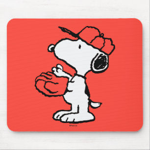 Tapis De Souris Snoopy Varsity Sports Baseball