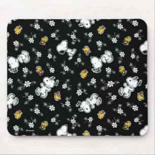 Tapis De Souris Snoopy & Woodstock Fun & Flowers