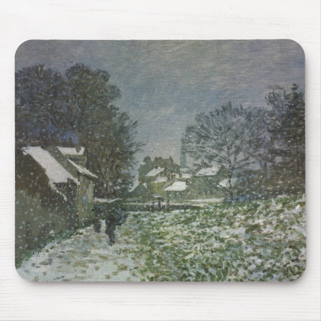 Tapis De Souris Snow at Argenteuil par Claude Monet (Devant)