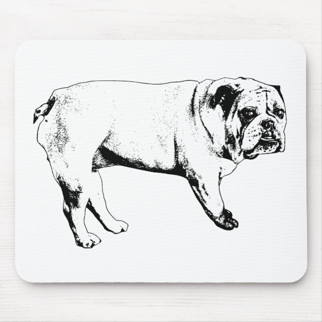 Tapis De Souris Snow-Quiet Bulldog Pad (Devant)