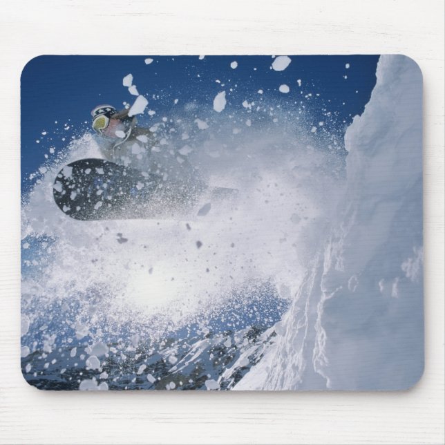 Tapis De Souris Snowboard au Snowbird Resort, Wasatch (Devant)