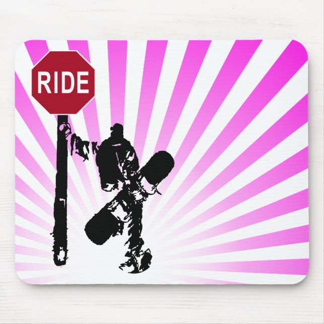 Tapis De Souris snowboard... direction ? (Devant)