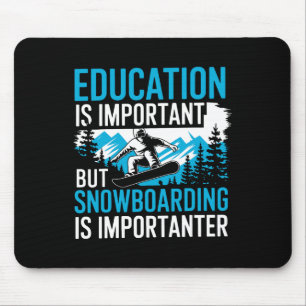 Tapis De Souris Snowboard Lover Humour Design Amusant Snowboarder
