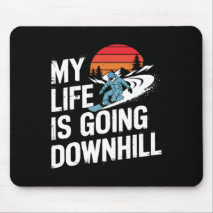 Tapis De Souris Snowboard Lover Humour Design Amusant Snowboarder