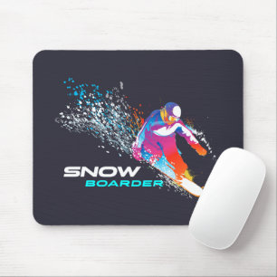 Tapis De Souris Snowboard Panier de souris
