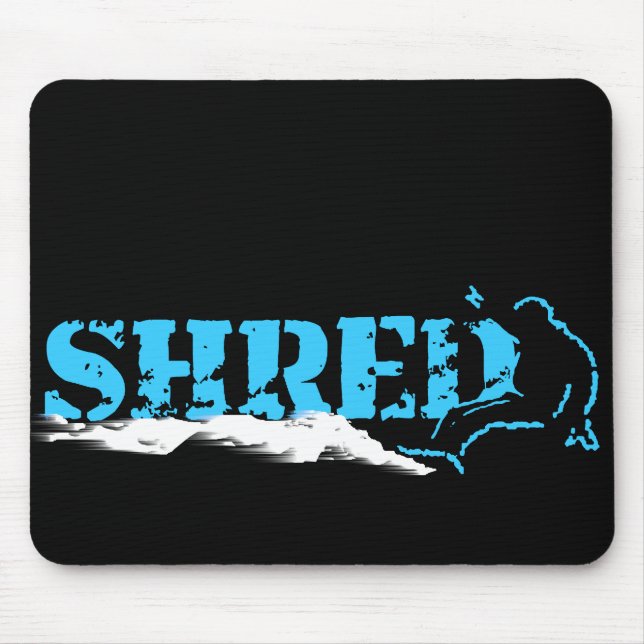 Tapis De Souris snowboard. shred. (Devant)