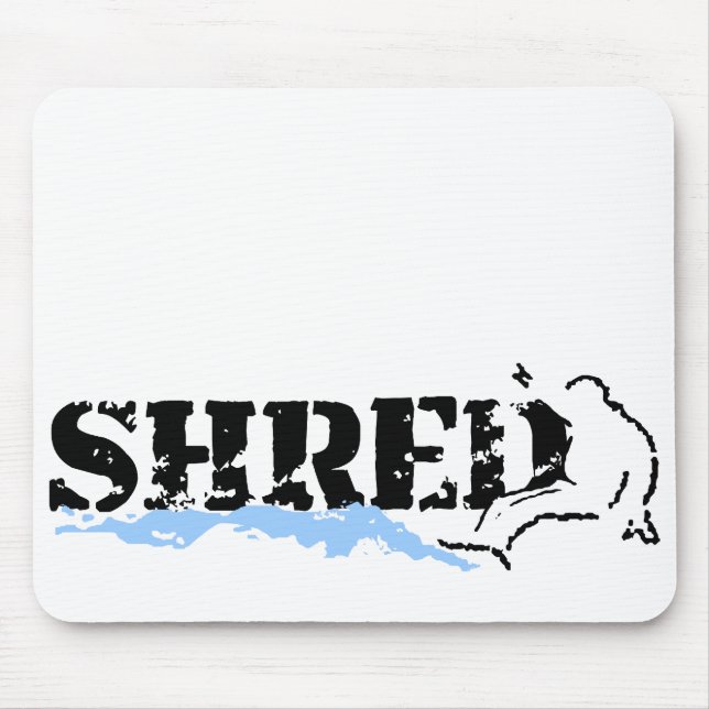 Tapis De Souris snowboard. shred. (Devant)