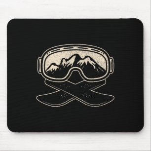 Tapis De Souris Snowboard Snowboard Snowboard Freestyle Mont