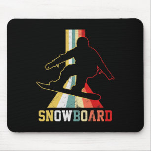 Tapis De Souris Snowboard Vintage Snowboard Snowboard Snowboard