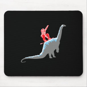 Tapis De Souris Snowboardeur Faire du Snowboard Montagne Planche à