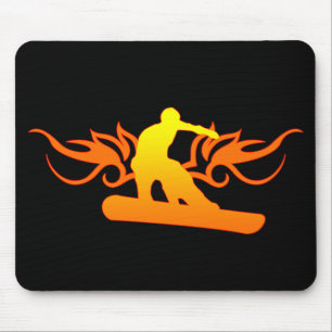 Tapis De Souris snowboarding. tribal