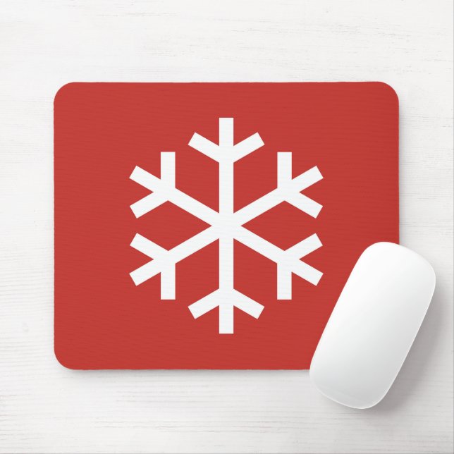 Tapis De Souris Snowflon Noël Rouge Souris Pad (Avec souris)