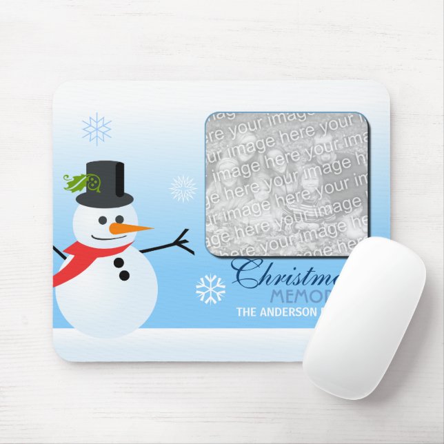 Tapis De Souris Snowman (avec photo) (Avec souris)