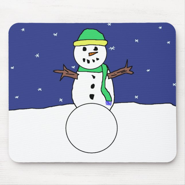 Tapis De Souris Snowman mousepad (Devant)