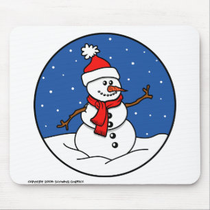 Tapis De Souris Snowman Mousepad