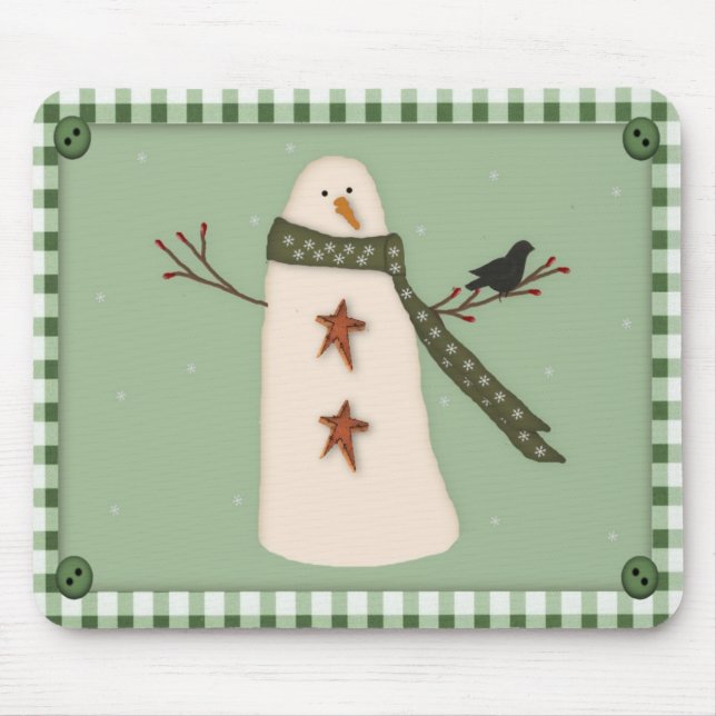 Tapis De Souris Snowman principal Mousepad (Devant)