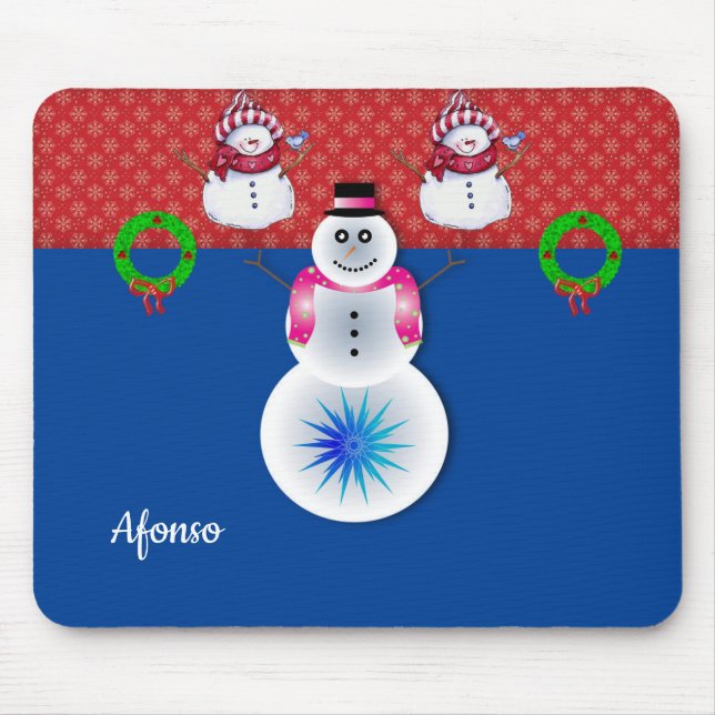 Tapis De Souris Snowman Souse Pad (Devant)