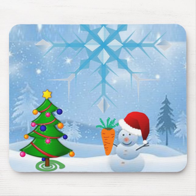 Tapis De Souris Snowman Souse Pad (Devant)