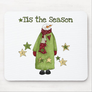 Tapis De Souris Snowman Tis la saison
