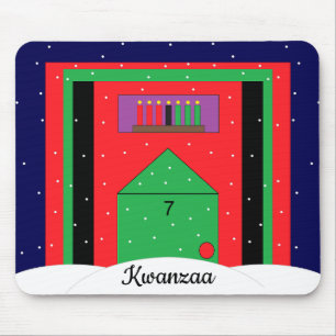 Tapis De Souris Snowy Kwanzaa