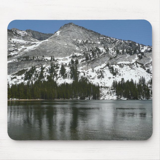 Tapis De Souris Snowy Tenaya Lake Yosemite National Park Photo (Devant)