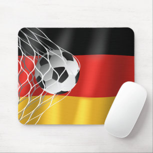 Tapis De Souris Soccer Ball On German Flag