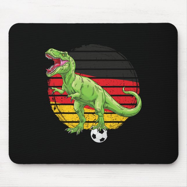 Tapis De Souris Soccer Dino Trex German Jersey Germany Flag Footll (Devant)