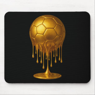 Tapis De Souris Soccer Drip Drippy Gold Spirit Wear Jour de match