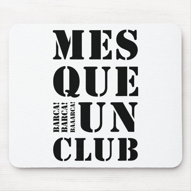 Tapis De Souris Soccer Lovers Design Byrcelona Fc T Shirt  (Devant)