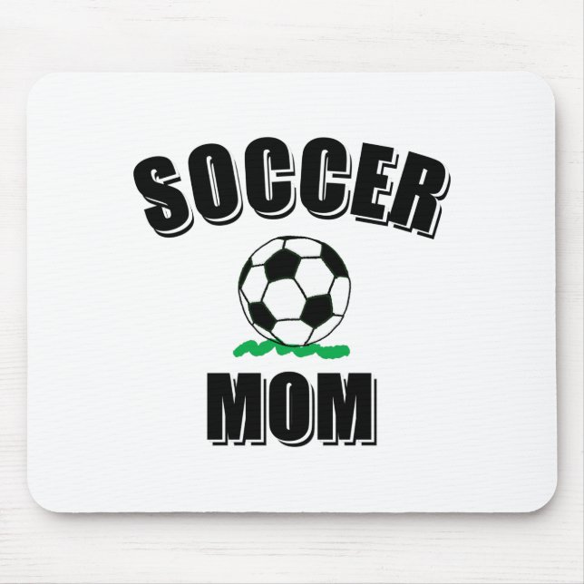 Tapis De Souris Soccer Maman Dessin Et Texte (Devant)
