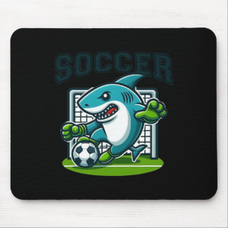 Tapis De Souris Soccer Shark Playing Soccer 