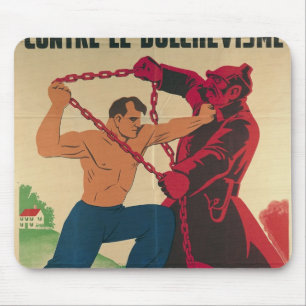 Tapis De Souris Socialisme contre le Bolshevism pour un libre