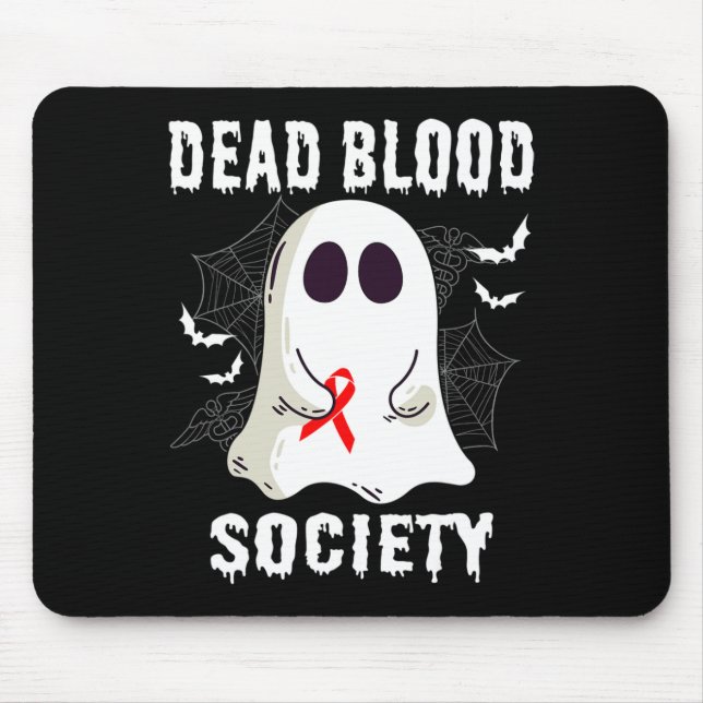 Tapis De Souris Société Du Sang Morte Du Fantôme Sensibilisation A (Devant)