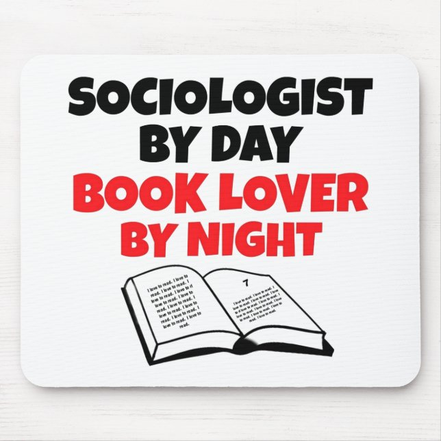 Tapis De Souris Sociologue du livre (Devant)