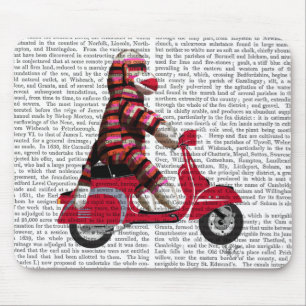 Tapis De Souris Sock Monkey on Moped