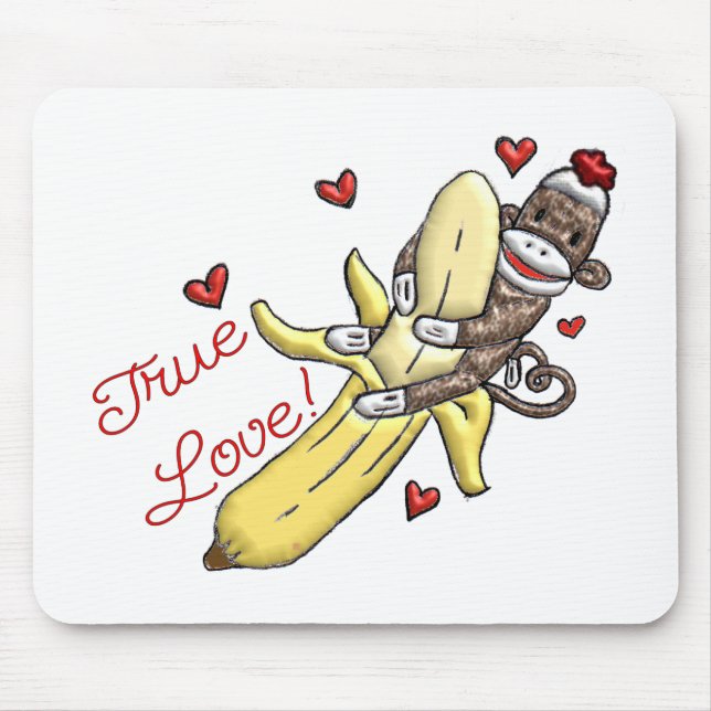 Tapis De Souris Sock Monkey Valentine Merchandises (Devant)