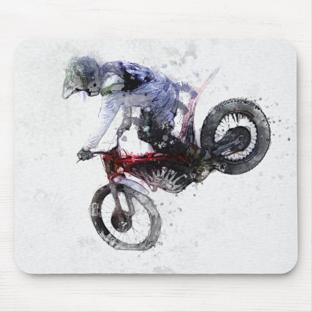Tapis De Souris Socle de nez - Motocross (Devant)